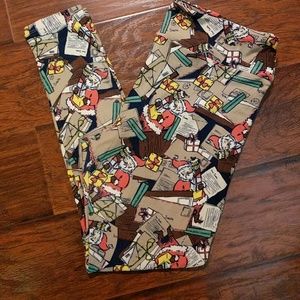 TC Christmas santa letter leggings
